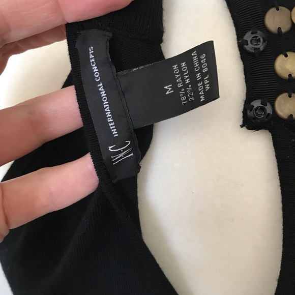 INC Studded Knit High Neck Dress - Picture 8 of 8